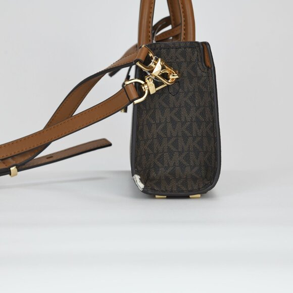 Michael Kors Scarlett Logo Extra Small East West Crossbody Bag - Brn/Acorn - Picture 9 of 11